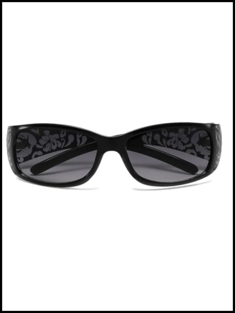 Y2K Rectangle Wrap Around Sunglasses for Women, UV400 Protection